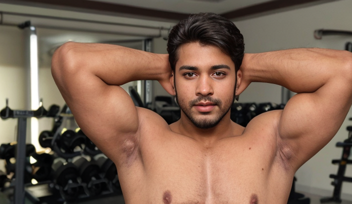 Before and after transformation of Indian male client Aditya Verma